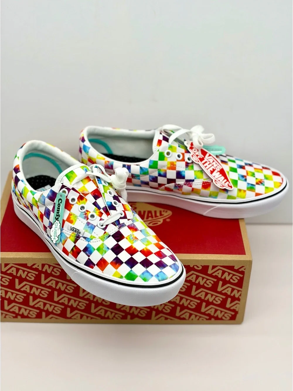 Vans Checkerboard Comfycush Era Low-Top Sneakers in Multicolor Men’s 10